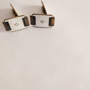 Vintage 925 Sterling Silver Norway Enamel Cufflinks